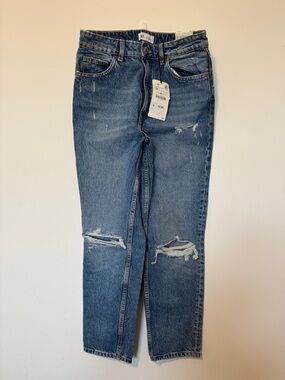 NWT Zara classic mom fit jeans
